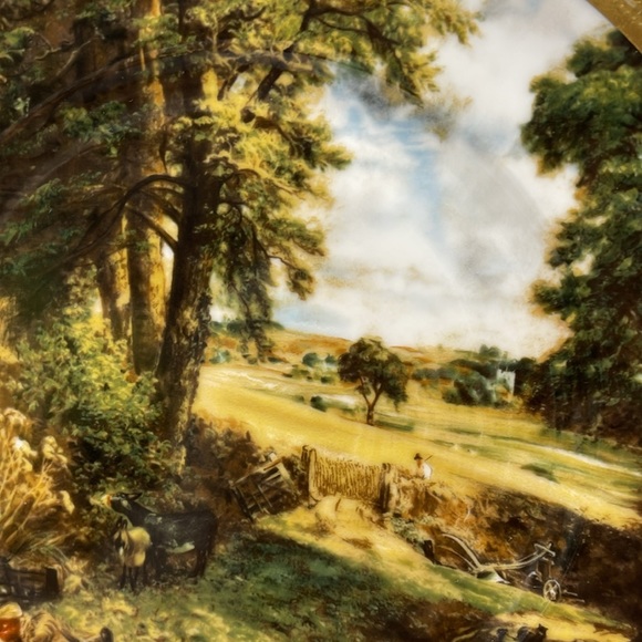 The Cornfield by John Constables Willow Classic  Vintage Plate Made In Ireland - Picture 5 of 12